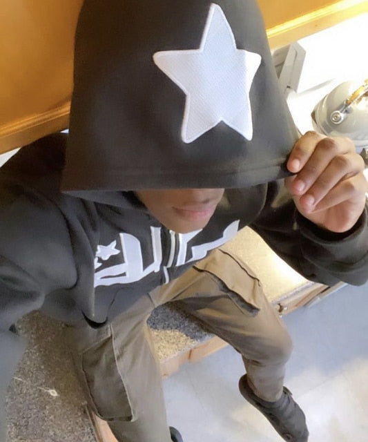 Star Printed Hoody