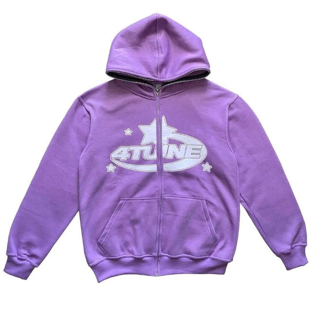 Star Printed Hoody