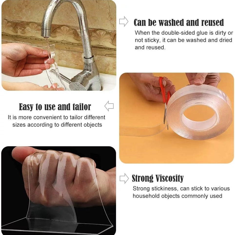 Nano Double Sided Tape -Transparent