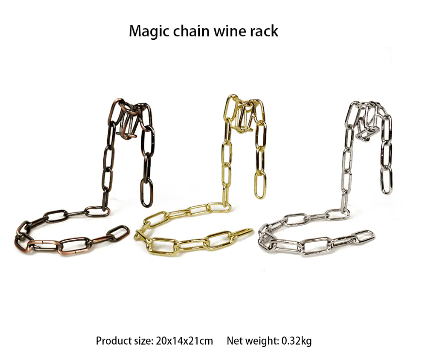 Miracle Iron Chain Wine Bottle Holder