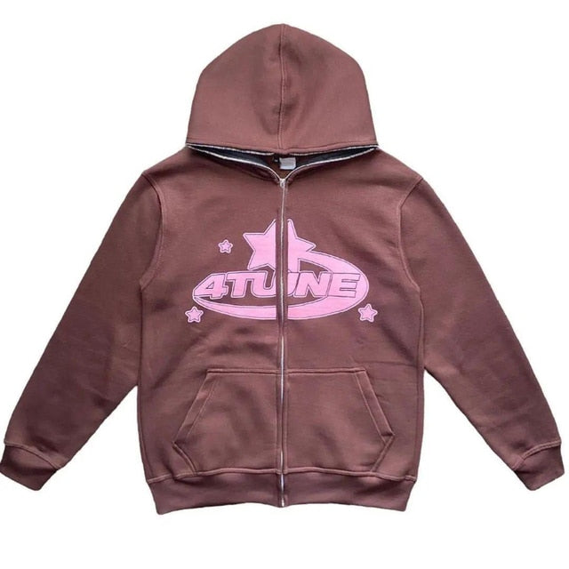 Star Printed Hoody