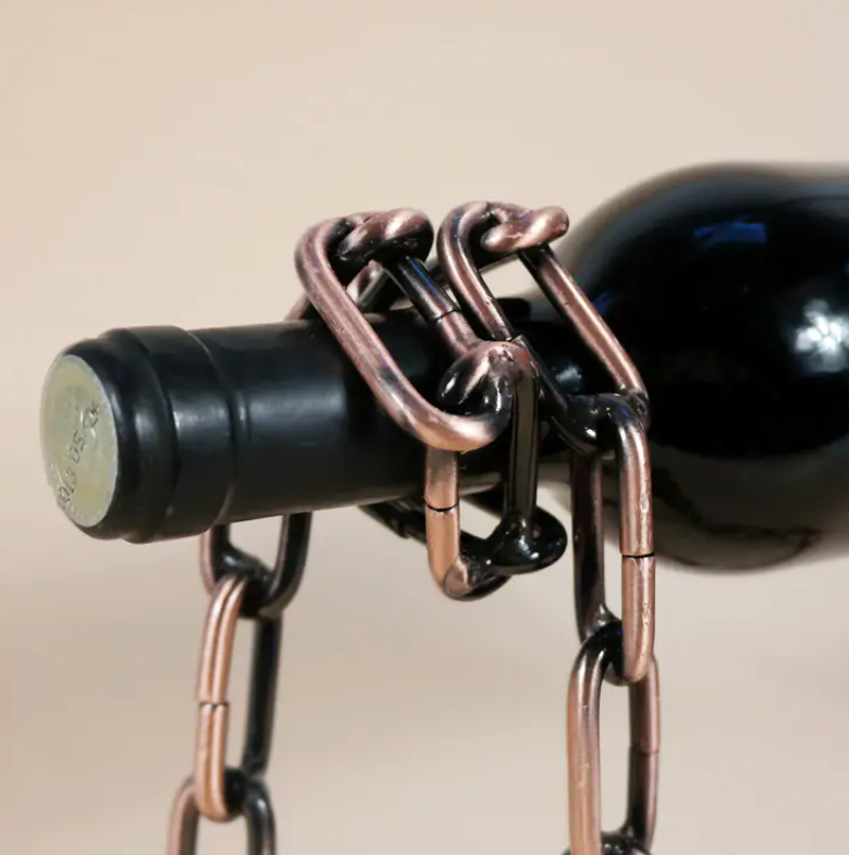 Miracle Iron Chain Wine Bottle Holder