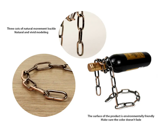 Miracle Iron Chain Wine Bottle Holder