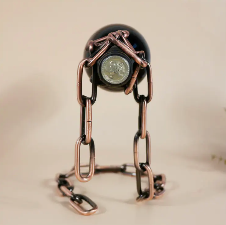 Miracle Iron Chain Wine Bottle Holder