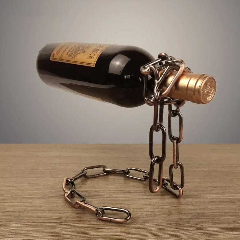 Miracle Iron Chain Wine Bottle Holder